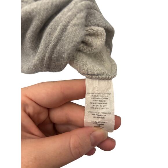 Antistar Heather Gray T-shirt Dress, Cuffed Sleeve Knit,‎ Women's Large - Picture 4 of 6